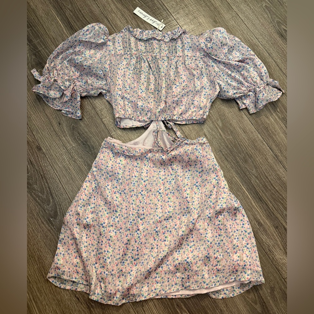 For Love And Lemons PHOEBE MINI DRESS Size XS NWT - Picture 11 of 12